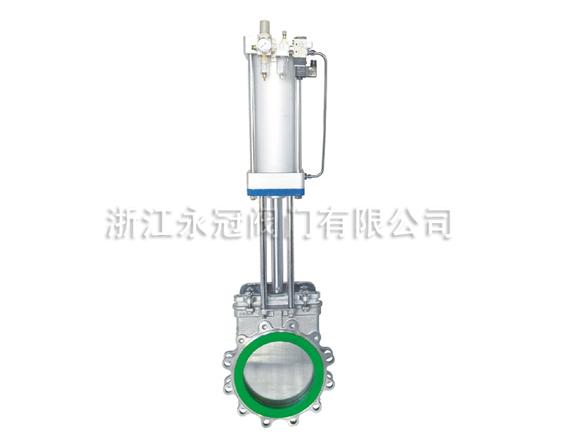 氣動不銹鋼聚氨酯刀閘閥PZ673PU